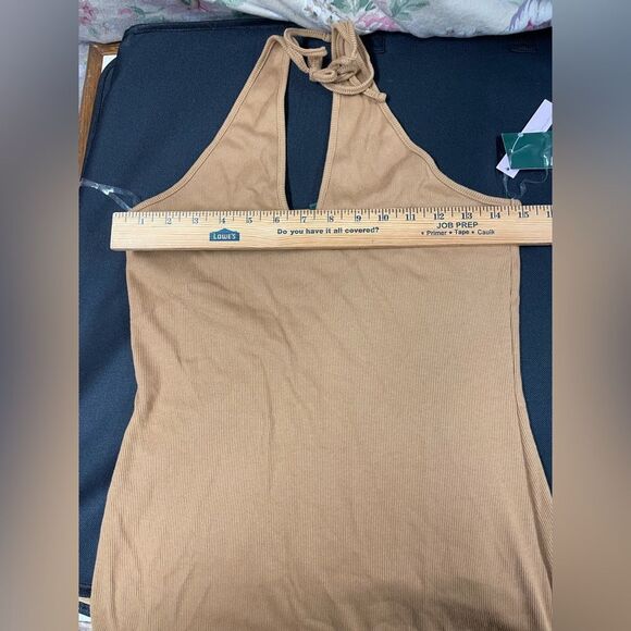 Rib halter top mini dress - Picture 6 of 9